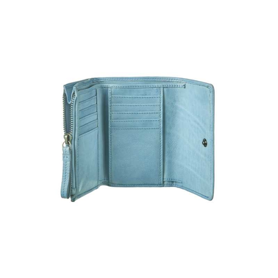 MIDI FLAP WALLET LIGHT BLUE